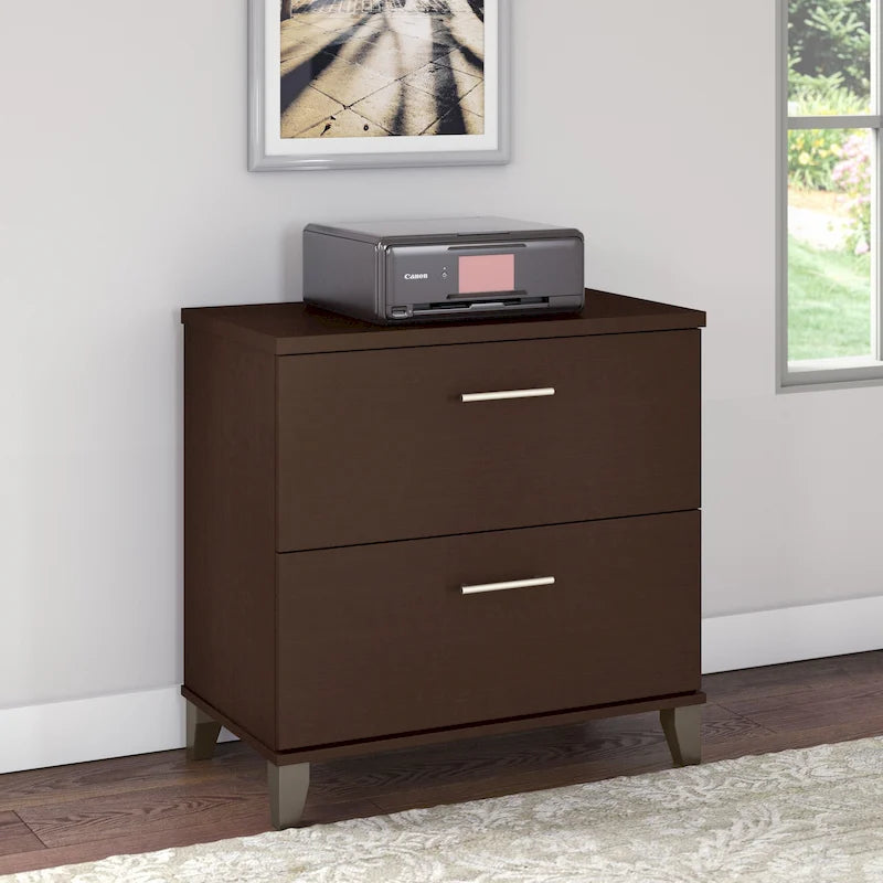 2 Drawer Lateral File Cabinet with Storage