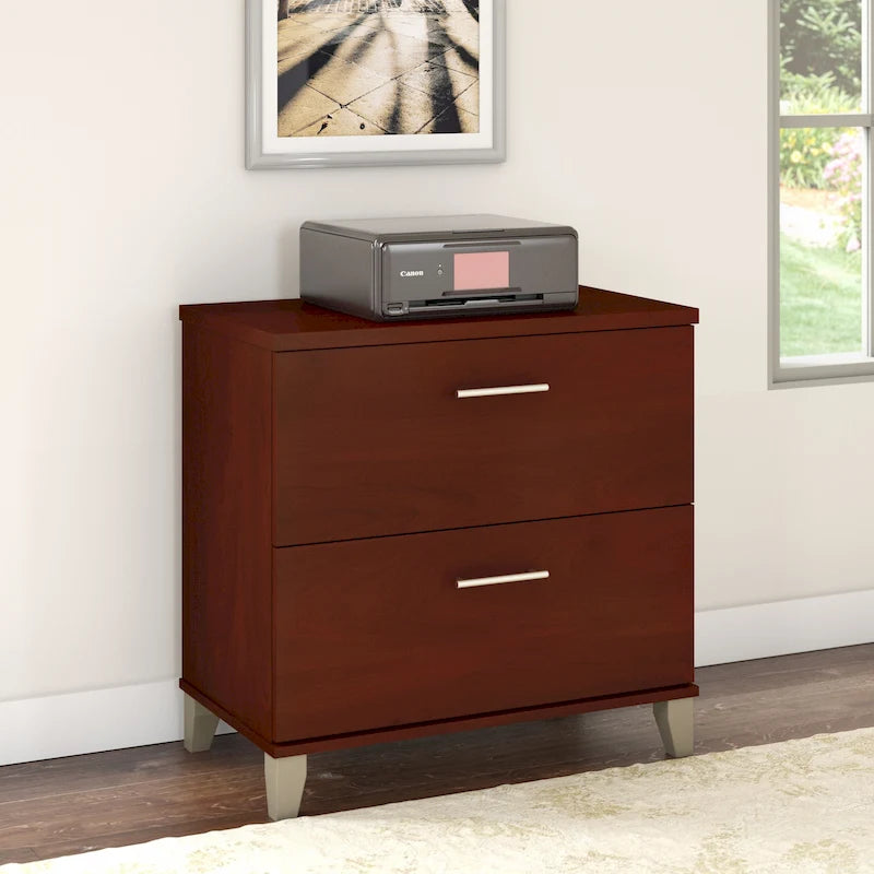 2 Drawer Lateral File Cabinet with Storage
