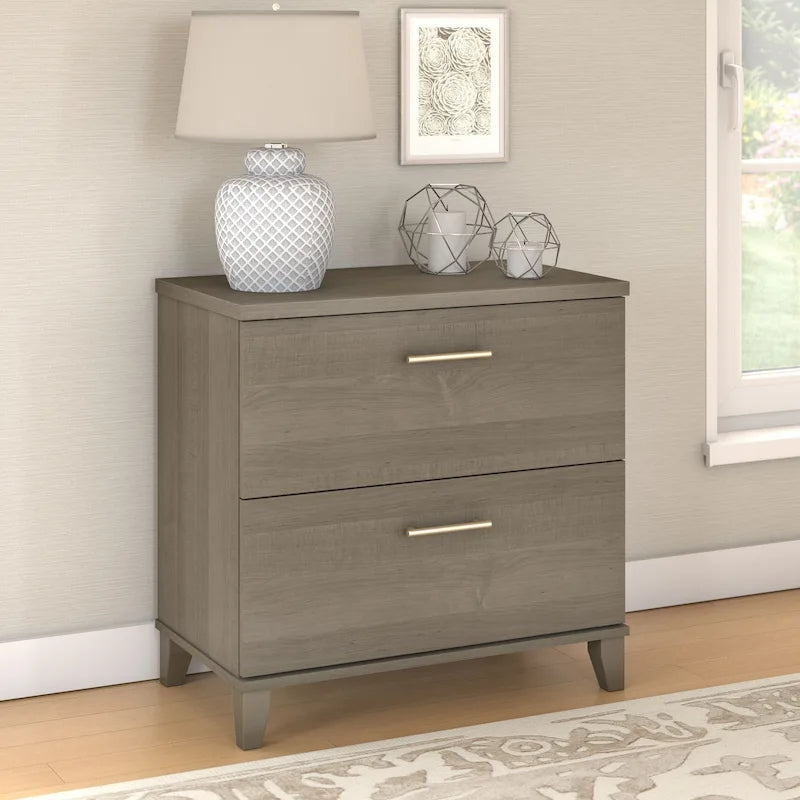 2 Drawer Lateral File Cabinet with Storage