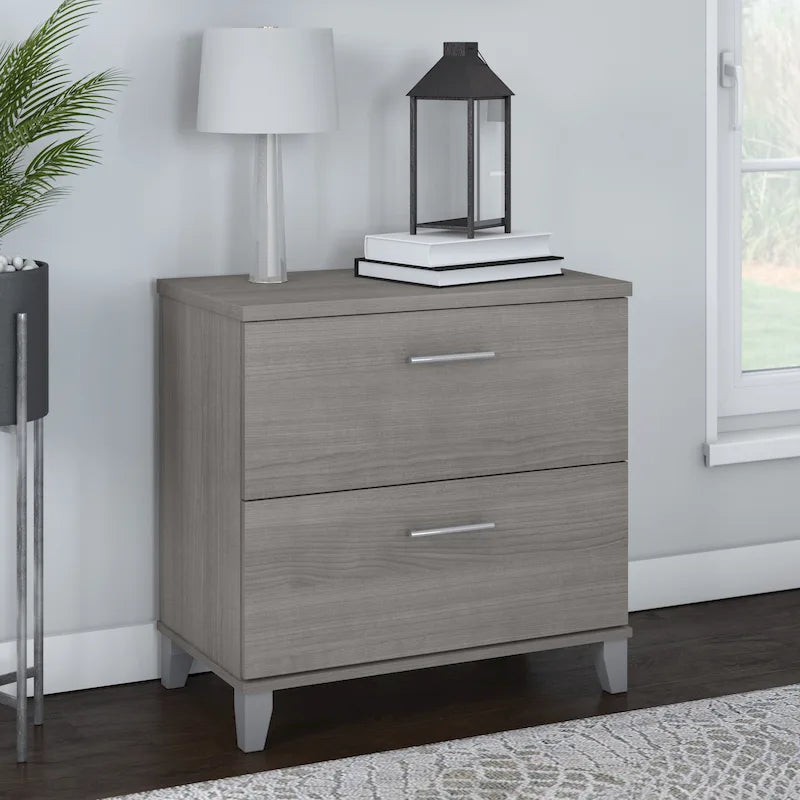 2 Drawer Lateral File Cabinet with Storage