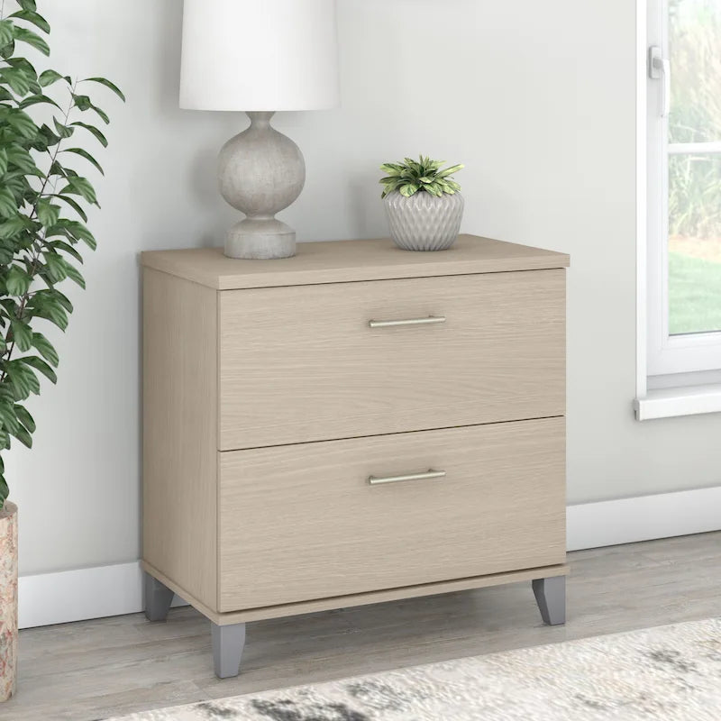 2 Drawer Lateral File Cabinet with Storage