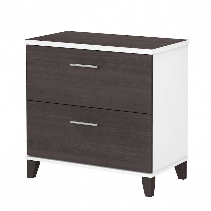 2 Drawer Lateral File Cabinet with Storage