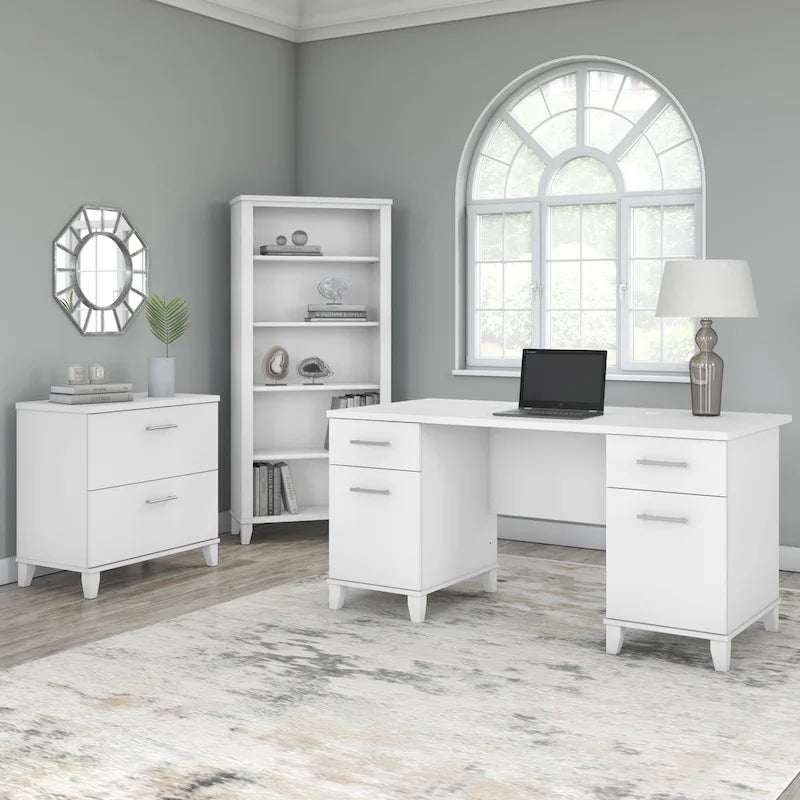 2 Drawer Lateral File Cabinet with Storage