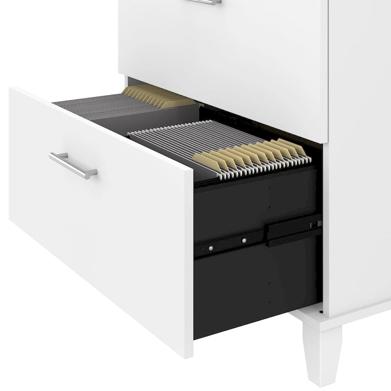 2 Drawer Lateral File Cabinet with Storage