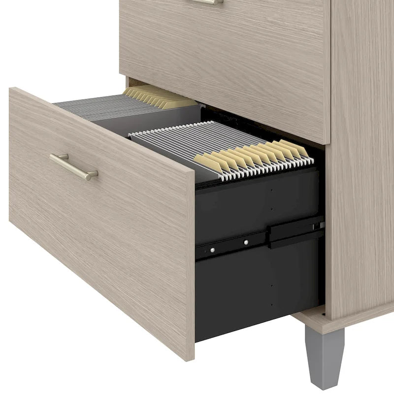 2 Drawer Lateral File Cabinet with Storage