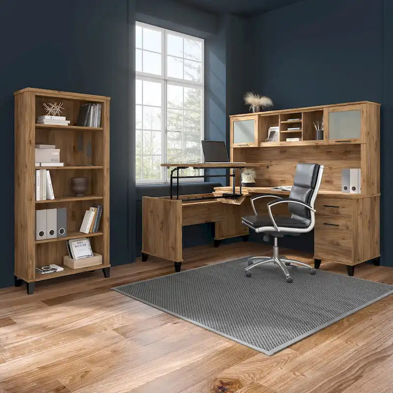 2 Drawer Lateral File Cabinet with Storage