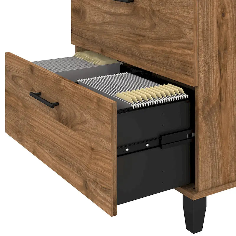 2 Drawer Lateral File Cabinet with Storage