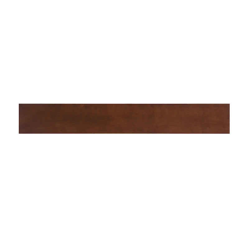Console rectangulaire en bois Espresso avec piètement en métal noir - 56 L x 8 P x 30 H