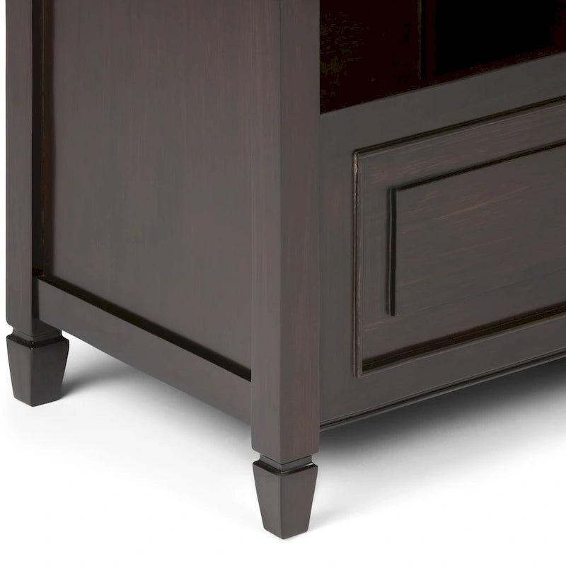 Banc de rangement traditionnel en BOIS MASSIF de 42 po de large pour entrée - 42 L x 18 P x 29,5 H
