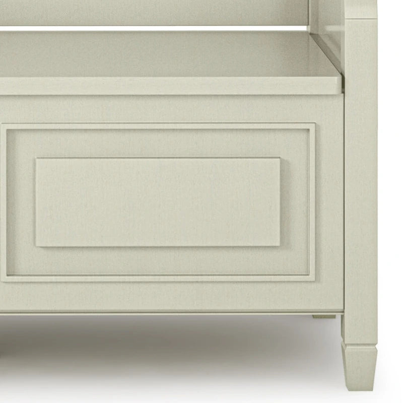Banc de rangement traditionnel en BOIS MASSIF de 42 po de large pour entrée - 42 L x 18 P x 29,5 H