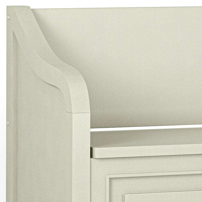 Banc de rangement traditionnel en BOIS MASSIF de 42 po de large pour entrée - 42 L x 18 P x 29,5 H