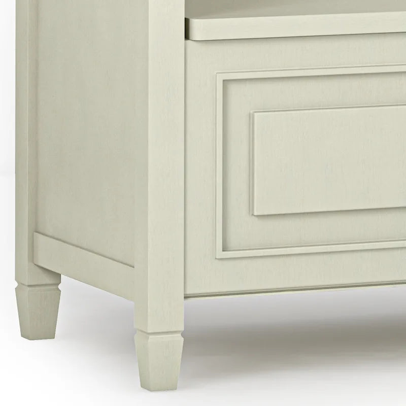 Banc de rangement traditionnel en BOIS MASSIF de 42 po de large pour entrée - 42 L x 18 P x 29,5 H