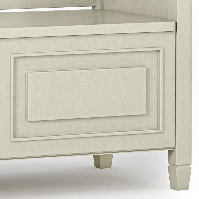 Banc de rangement traditionnel en BOIS MASSIF de 42 po de large pour entrée - 42 L x 18 P x 29,5 H