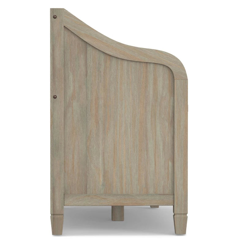 Banc de rangement traditionnel en BOIS MASSIF de 42 po de large pour entrée - 42 L x 18 P x 29,5 H