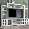 Mur d'activités et meuble TV de style minimaliste moderne