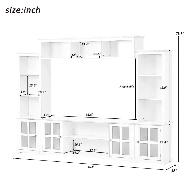Mur d'activités et meuble TV de style minimaliste moderne
