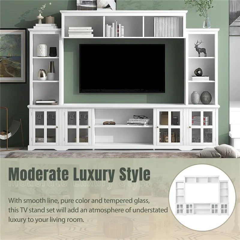 Mur d'activités et meuble TV de style minimaliste moderne