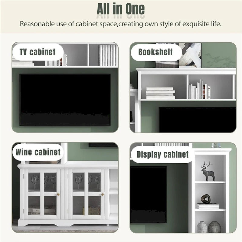 Mur d'activités et meuble TV de style minimaliste moderne