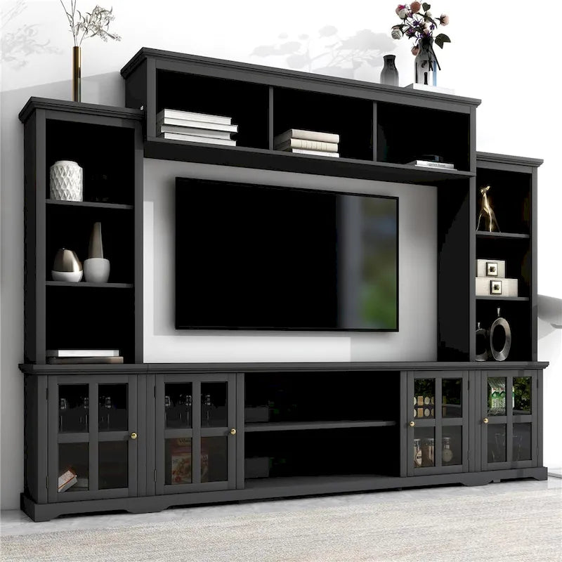 Mur d'activités et meuble TV de style minimaliste moderne