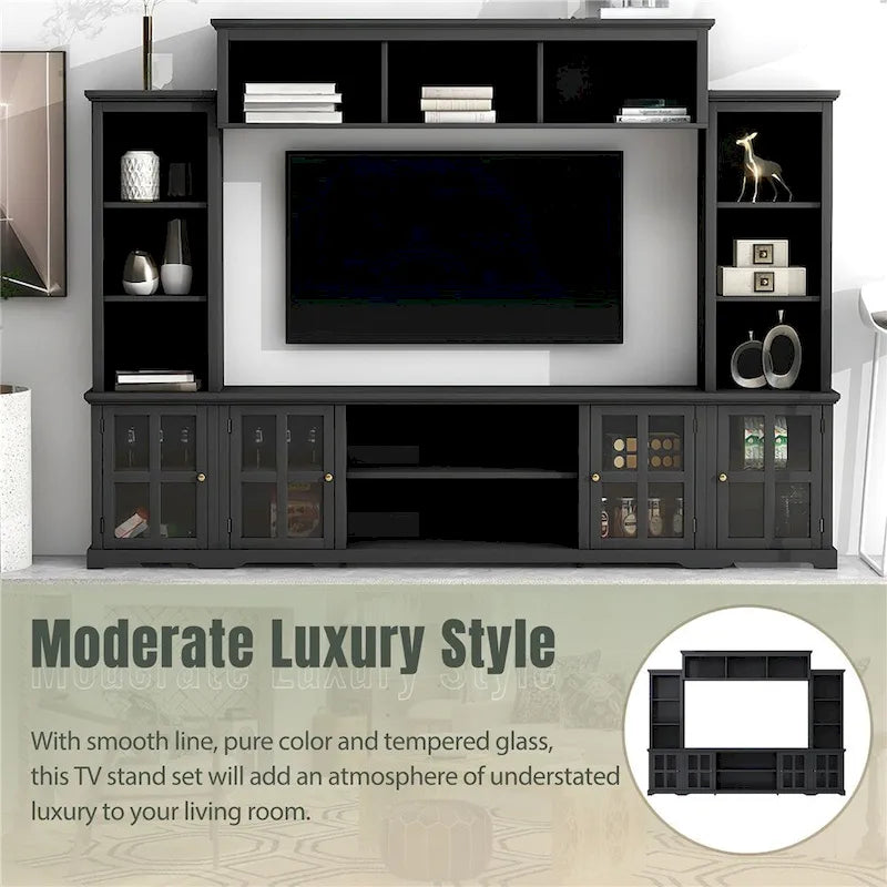 Mur d'activités et meuble TV de style minimaliste moderne
