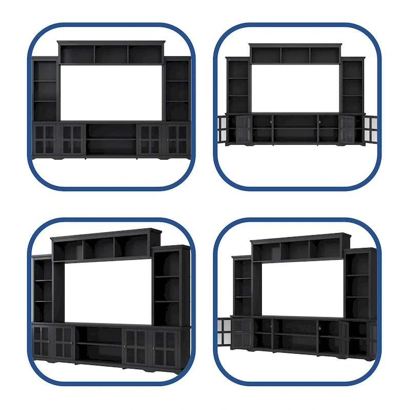 Mur d'activités et meuble TV de style minimaliste moderne