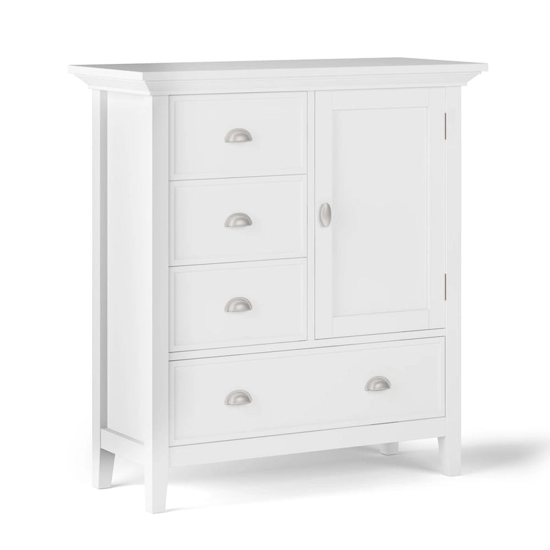 SOLID WOOD 39 inch Wide Transitional Medium Storage Cabinet - 39w x 17d x 42 h