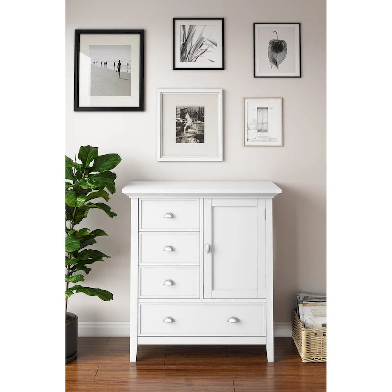 Meuble de rangement de transition en bois massif de 39 pouces de large - 39 L x 17 P x 42 H