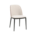 Chaise de salle à manger avec assise et dossier rembourrés