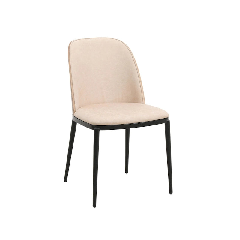 Chaise de salle à manger avec assise et dossier rembourrés