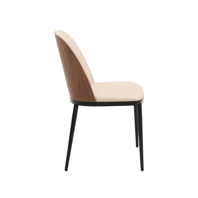 Chaise de salle à manger avec assise et dossier rembourrés