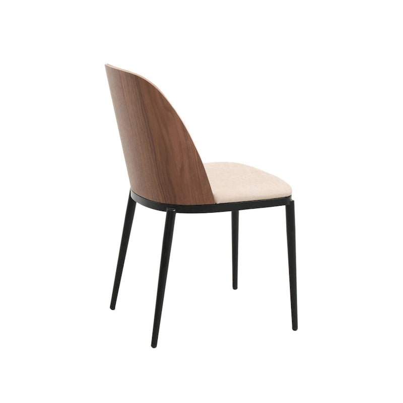 Chaise de salle à manger avec assise et dossier rembourrés