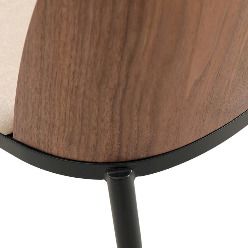 Chaise de salle à manger avec assise et dossier rembourrés