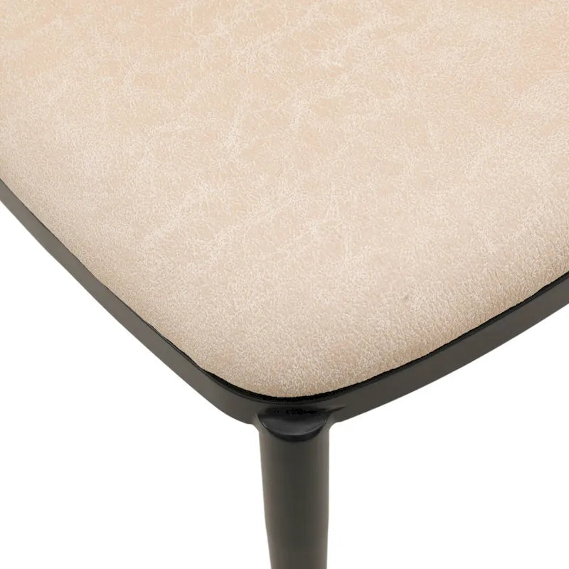 Chaise de salle à manger avec assise et dossier rembourrés