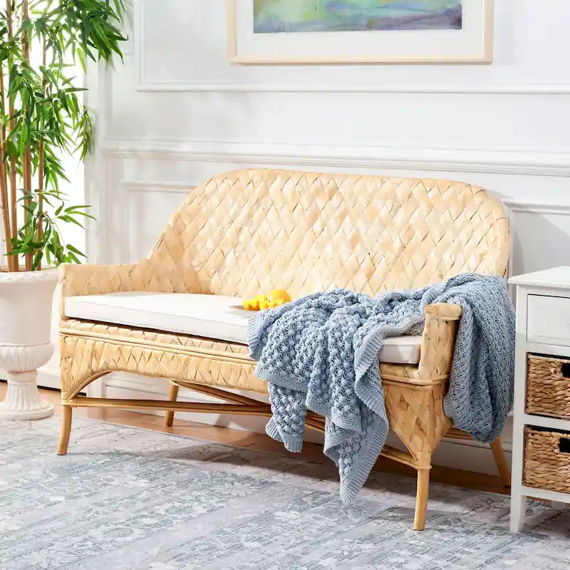 Woven Sofa Bench - 52 W x 24 D x 33 H - 52Wx24Dx33H