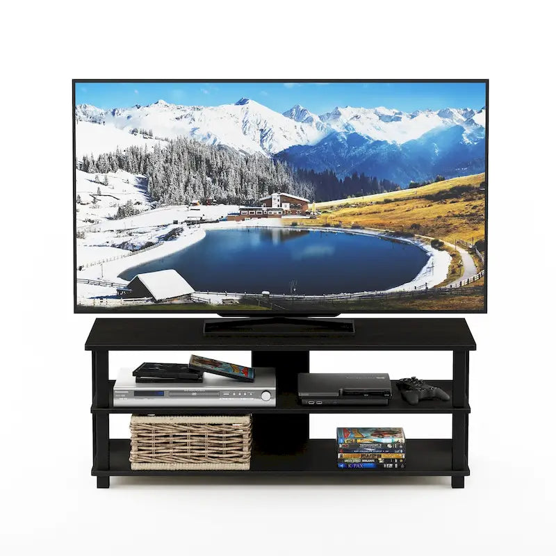 Wood 3-tier Modern TV Stand