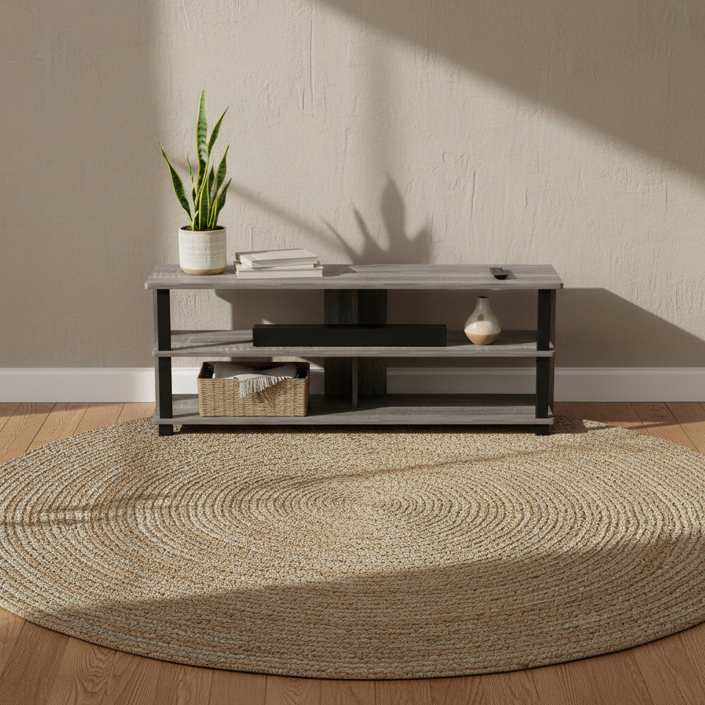 Wood 3-tier Modern TV Stand