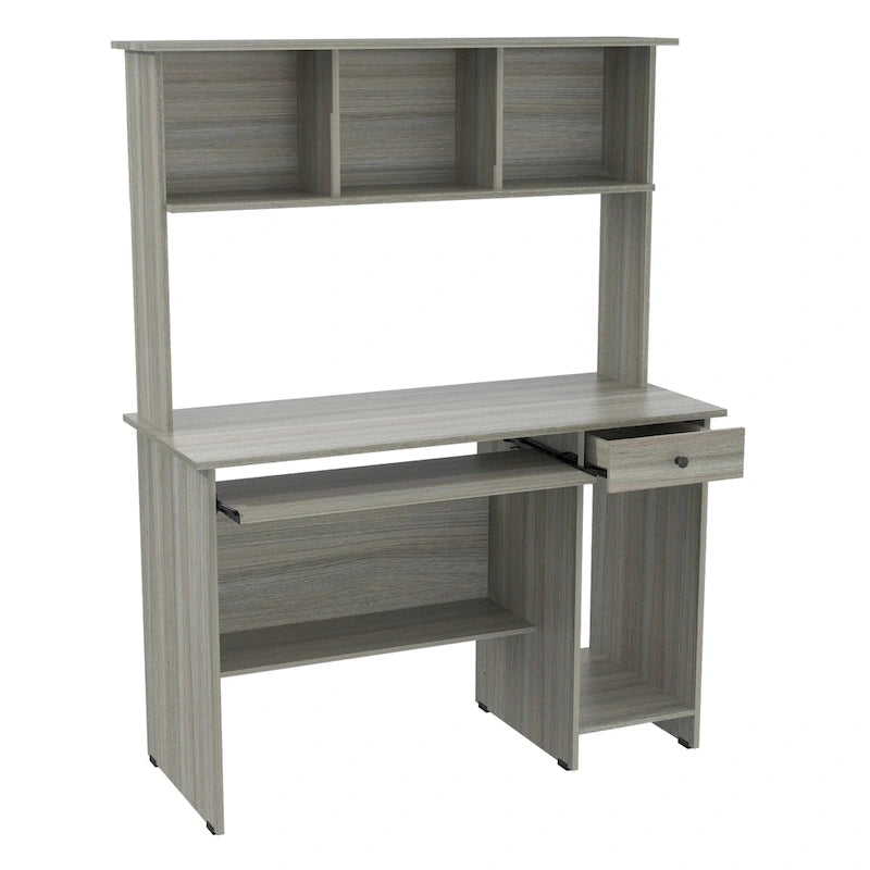 Bureau d'ordinateur et huche