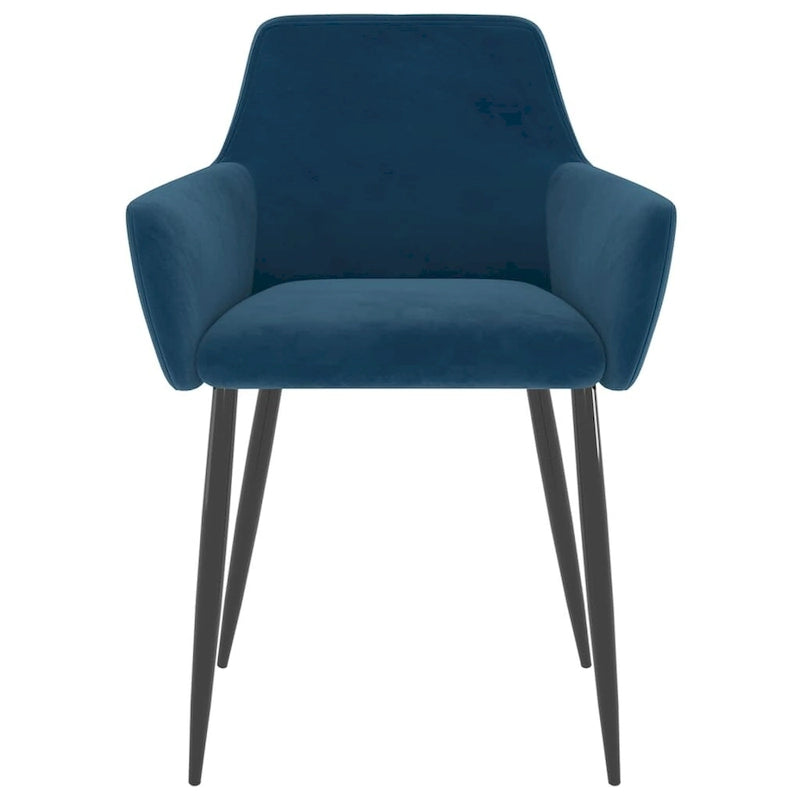 Dining Chairs Upholstered Chair with Metal Legs for Living Room Velvet - 22 x 22 x 30.7