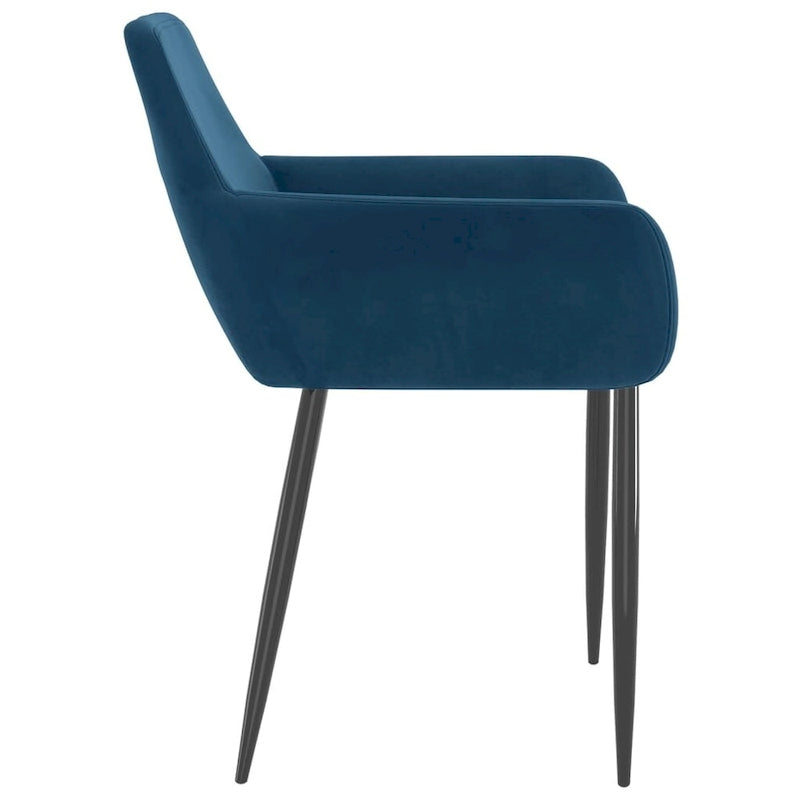 Dining Chairs Upholstered Chair with Metal Legs for Living Room Velvet - 22 x 22 x 30.7
