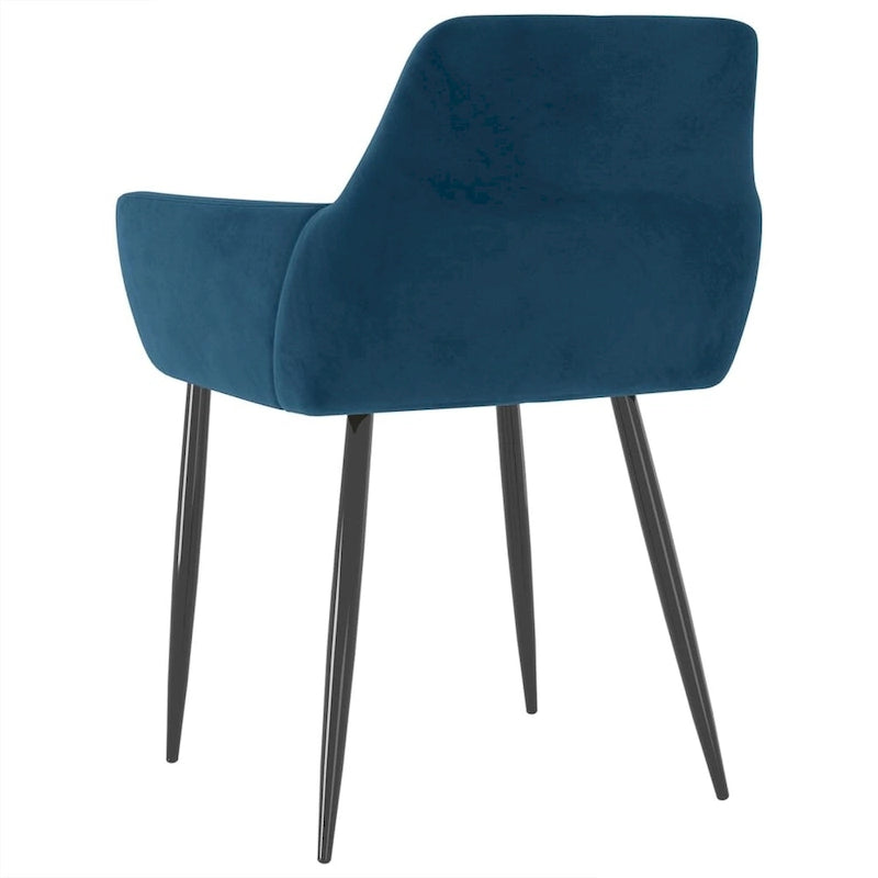 Dining Chairs Upholstered Chair with Metal Legs for Living Room Velvet - 22 x 22 x 30.7