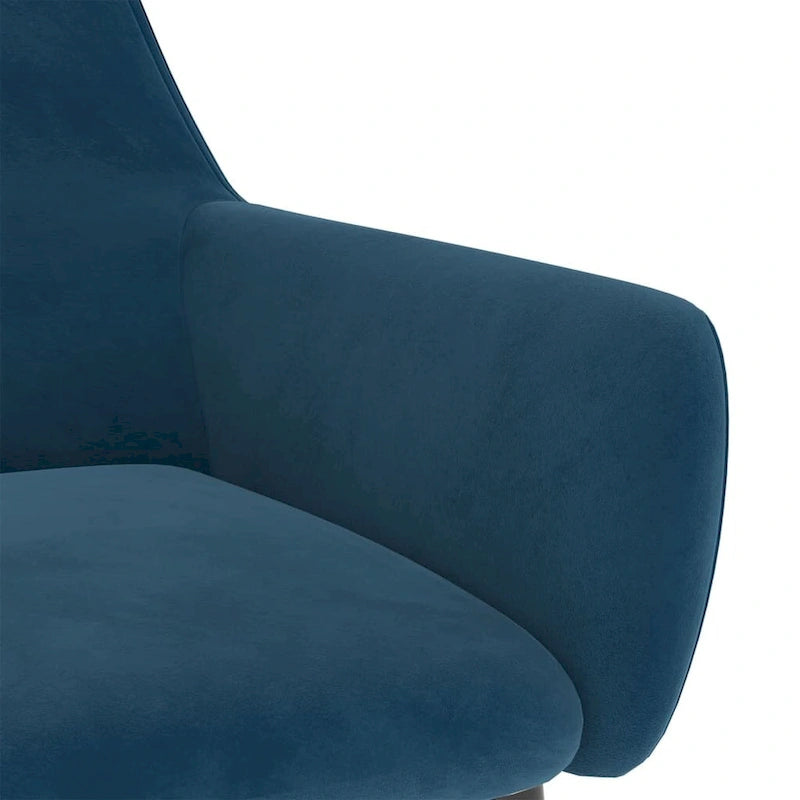 Dining Chairs Upholstered Chair with Metal Legs for Living Room Velvet - 22 x 22 x 30.7