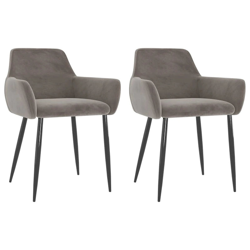 Dining Chairs Upholstered Chair with Metal Legs for Living Room Velvet - 22 x 22 x 30.7