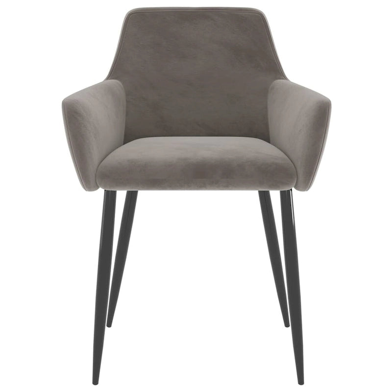 Dining Chairs Upholstered Chair with Metal Legs for Living Room Velvet - 22 x 22 x 30.7