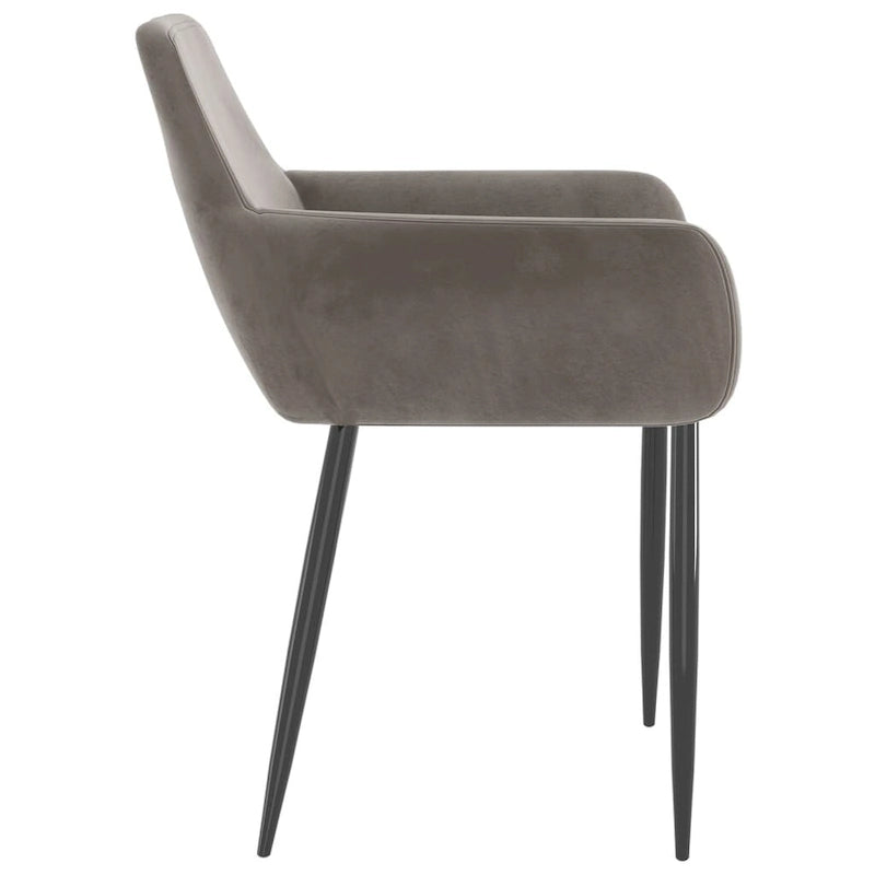 Dining Chairs Upholstered Chair with Metal Legs for Living Room Velvet - 22 x 22 x 30.7