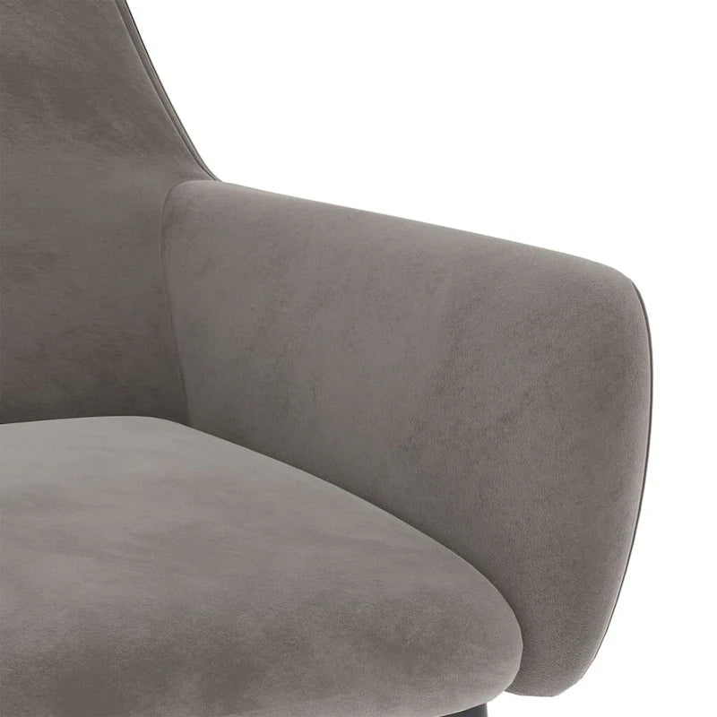 Dining Chairs Upholstered Chair with Metal Legs for Living Room Velvet - 22 x 22 x 30.7
