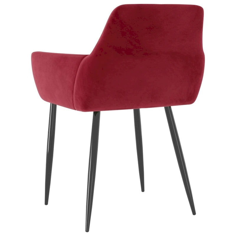 Dining Chairs Upholstered Chair with Metal Legs for Living Room Velvet - 22 x 22 x 30.7
