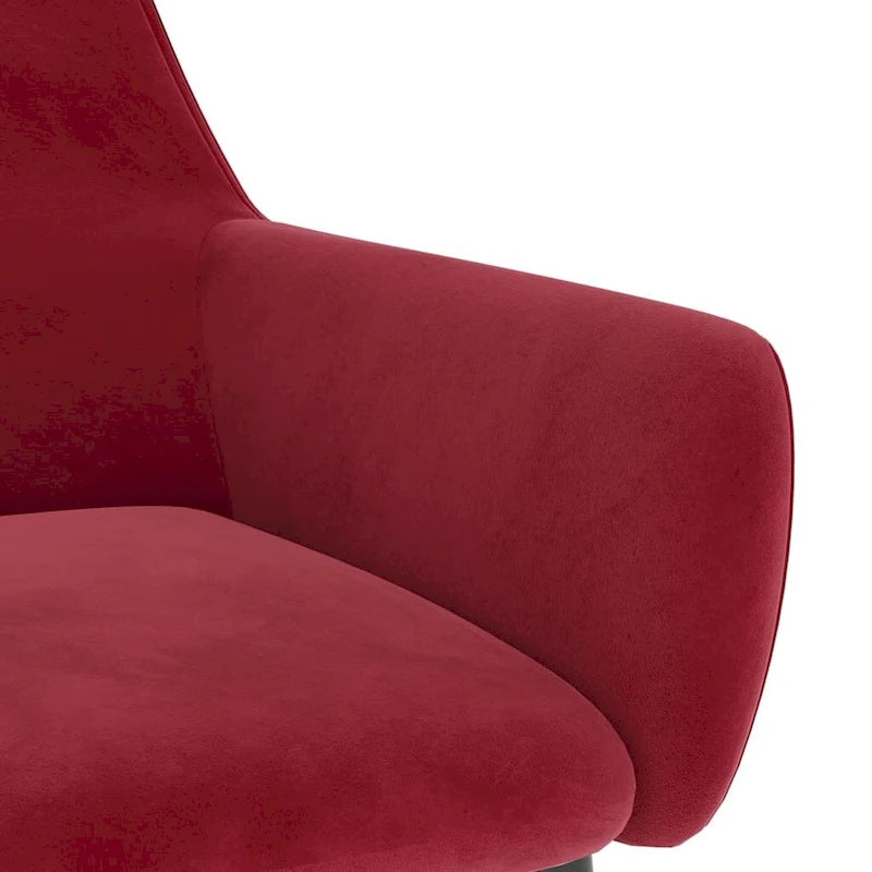 Dining Chairs Upholstered Chair with Metal Legs for Living Room Velvet - 22 x 22 x 30.7