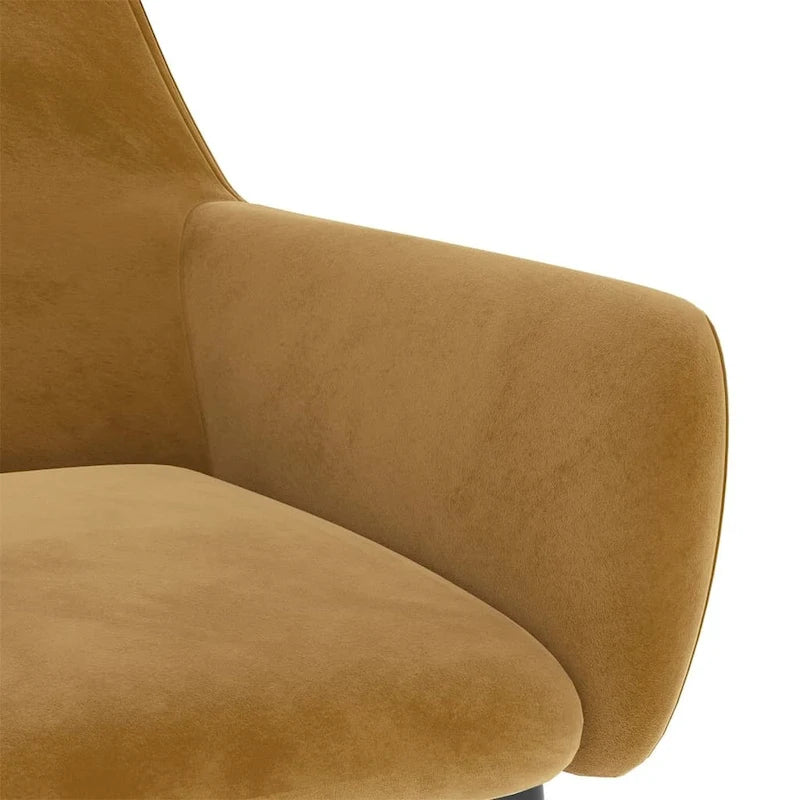 Dining Chairs Upholstered Chair with Metal Legs for Living Room Velvet - 22 x 22 x 30.7