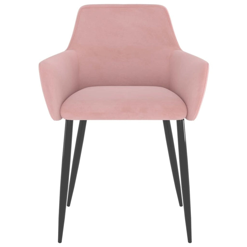 Dining Chairs Upholstered Chair with Metal Legs for Living Room Velvet - 22 x 22 x 30.7