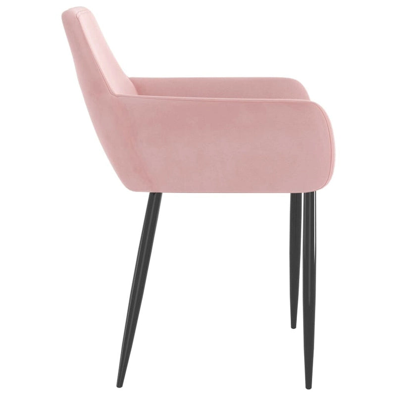 Dining Chairs Upholstered Chair with Metal Legs for Living Room Velvet - 22 x 22 x 30.7